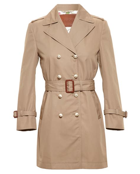 gucci shearling trench coat|Gucci coat with pearl buttons.